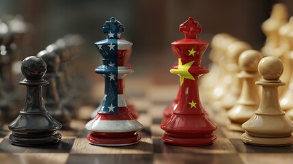 US and China Chessboard Showdown: A Global Power Struggle
