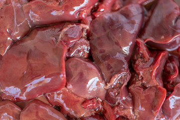 the fresh, natural chicken liver