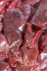 the fresh, natural chicken liver