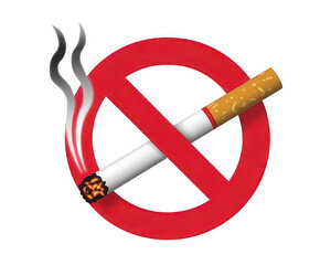 No smoking area sign