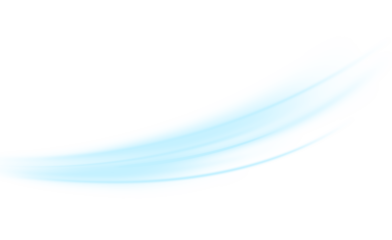 Blue waves of air, dynamic flow and fresh wind PNG, transparent ventilation and filtration effect, modern purification design, concept of speed and technology.	