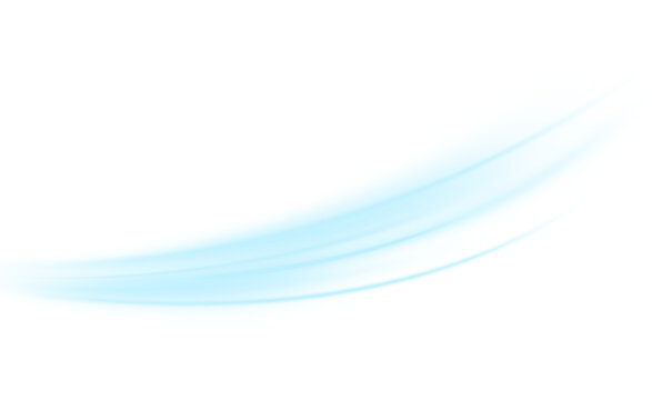 Blue waves of air, dynamic flow and fresh wind PNG, transparent ventilation and filtration effect, modern purification design, concept of speed and technology.	