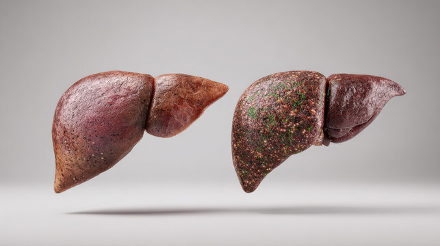 cross-section liver showing circulatory system connections high detail anatomy reference illustration concept scene visual for commercial design use high detail quality stock image illustration concep