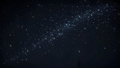 The night sky looks soft