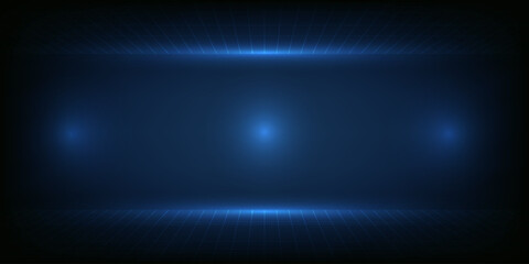 Abstract digital technology background with grid line empty space.Futuristic technology concepts.Vector illustrations.