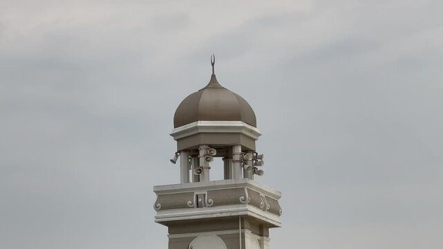 The minaret of a mosque in Cape Town, South Africa.