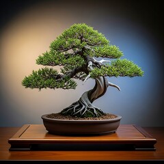 Elegant Bonsai Tree - A Symbol of Harmony and Serenity.