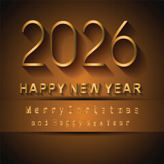 2026 Happy New Year background.