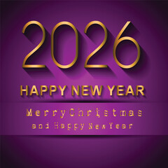 2026 Happy New Year background.