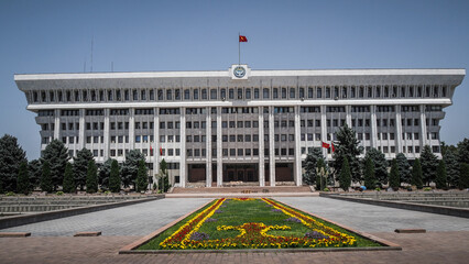 The architecture of Bishkek in Kyrgyzstan