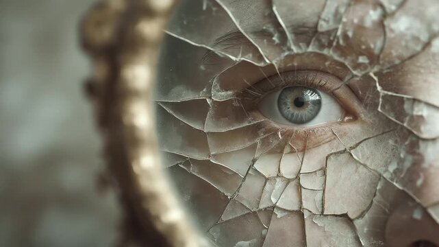 Cracked Mirror for Scrying Revealing Hidden Visions