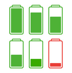 電池残量のアイコンイラスト/ベクター