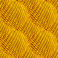 Scandinavian Sweater. Yellow Seamless Wool