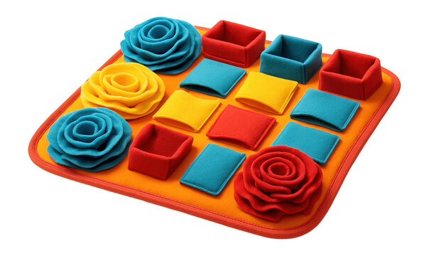Pet snuffle mat with hidden pockets