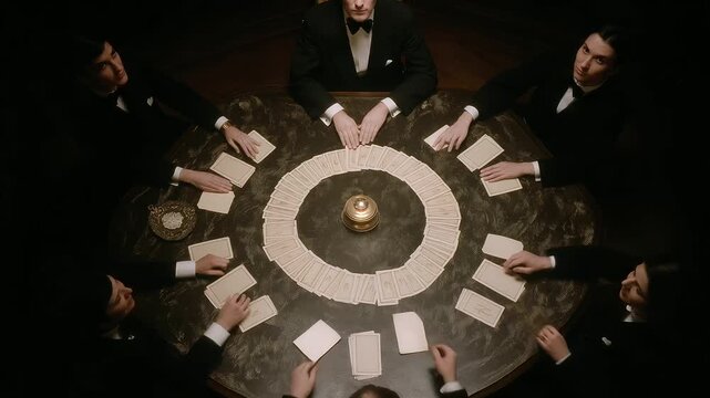 Fortune Teller Reading Multiple Futures for a Group of People