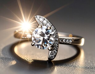 A radiant diamond ring