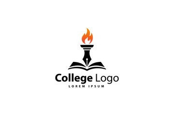 College logo design template