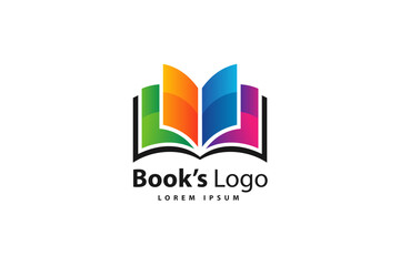 Book logo design template