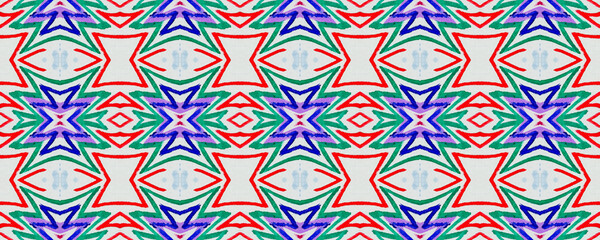 Ethnic Oriental. Bright Mosaic Texture Tiles.