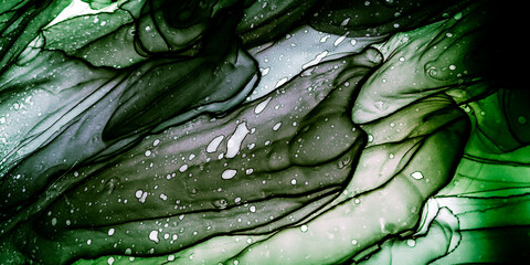 Hand Drawn Oil Paint. Lime Water Colour Artwork. Organic Ink On Paper. Olive Spiritual Science. Black Sketch Water Color. Oil Painting Artist.