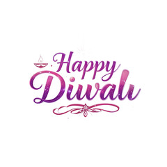 Happy Diwali typography style text png 
