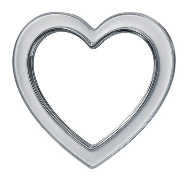 Naklejki Heart-shaped frame with a frosted perimeter