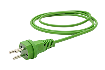Green power plug and cable for eco-friendly energy solutions and electrical connections worldwide