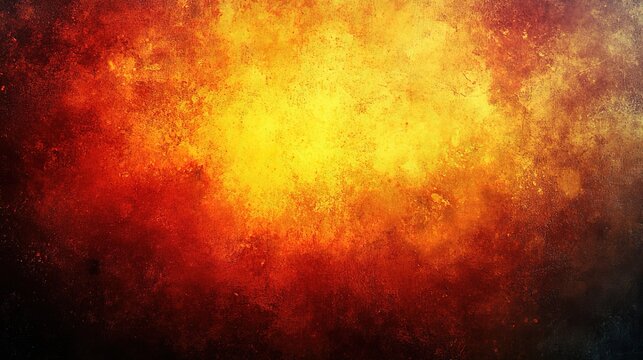 Grunge - style Background with Warm Red and Yellow Tones for Design Projects 