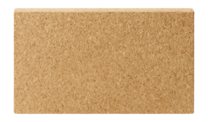 Particle board with coarse texture and light tan appearance