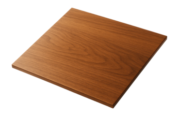 Wooden vinyl record sleeve with flat profile and smooth surface