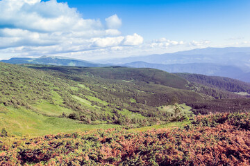landscape of a Carpathians mountains
