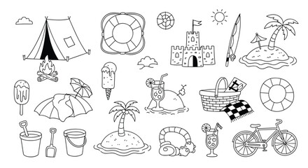 Dreaming of summer vacation fun with camping, beach days, ice cream and bike rides in the sunshine