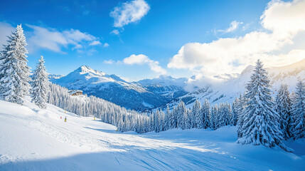 Hit the slopes at an iconic ski resort, where every twist and turn brings a fresh thrill. Perfect for winter enthusiasts and those craving mountain beauty and adventure