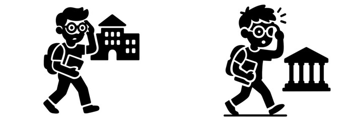 Concept of student mental health, school anxiety, and academic pressure in an educational environment