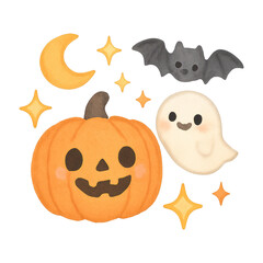 Fototapeta premium PNG Cute Halloween-themed illustration.