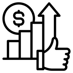 Good analytics icon vector illustration