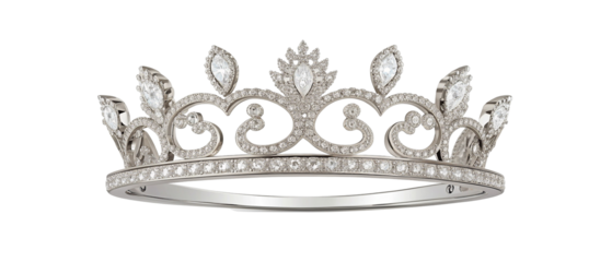Elegant diamond tiara with exquisite craftsmanship showcasing royal elegance and timeless beauty