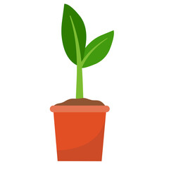Illustration of Sprout in a Pot