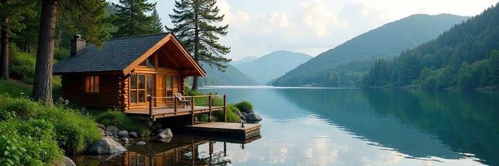 Serene lakeside cabin retreat, perfect for a restorative leave wellness getaway Escape the everyday stress and reconnect with nature's tranquility , spa, escape, health