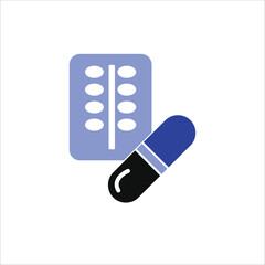 medicine icons. colored vector simple