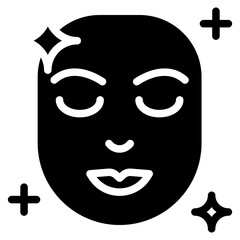 Beauty, Beauty girl take icon glyph style vector illustration