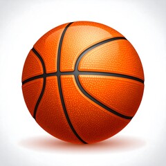 Fototapeta premium Realistic orange basketball