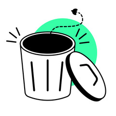 trash illustration for empty state description