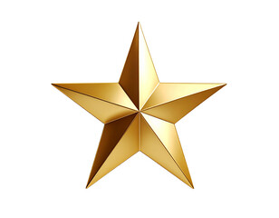 Shining Christmas star minimal symbol, elegant festive holiday icon, isolated on white