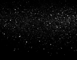 Obraz premium Abstract digital snowfall on black