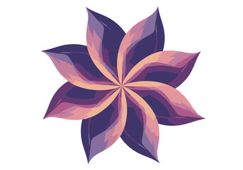 Obraz premium Abstract Flower Design A Modern, Colorful Floral Illustration for Creative Projects and Decorative Uses