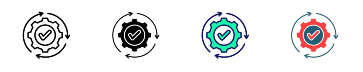 Operational Recovery  Icon Set Multiple Style Collection
