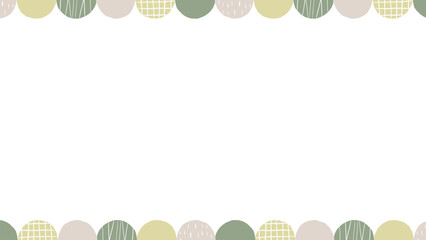 Natural Color Abstract Circle Frame Layout for Presentation Slides