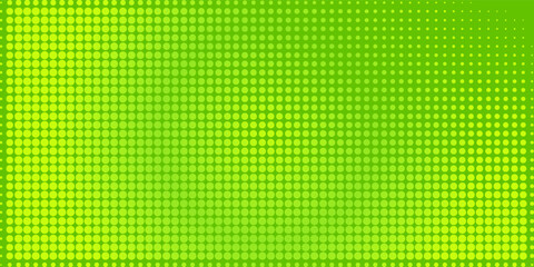 Dots halftone green color pattern gradient texture with technology digital background. Dots pop art comics with nature graphic design.