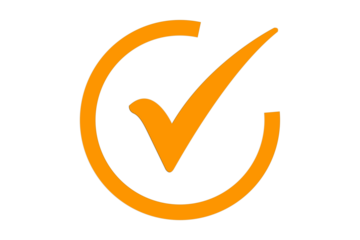 yellow check mark icon transparent background